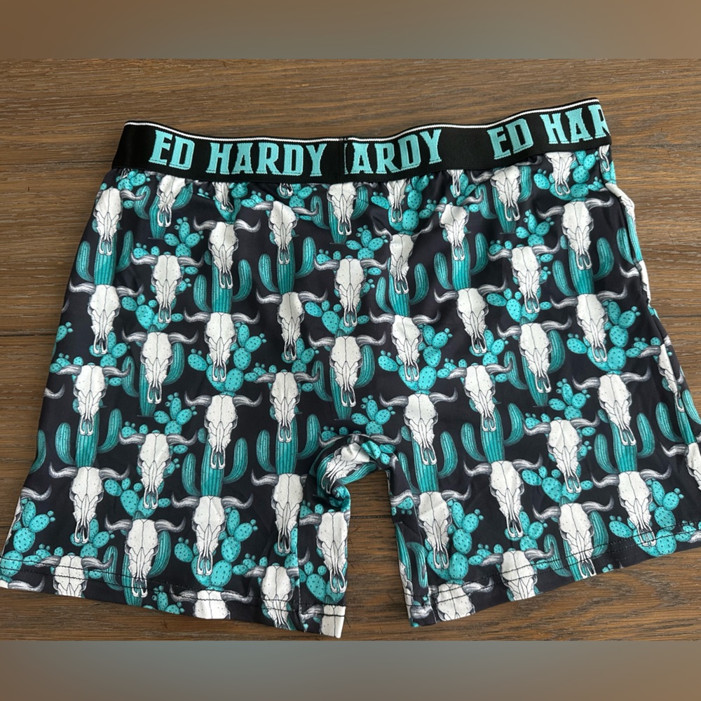 Ed Hardy Performance Boxer Briefs Size L (36-38) New Without Tags